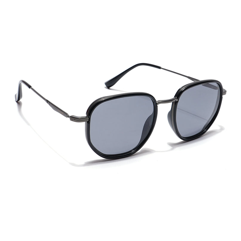 Voyage Select Square Polarized Sunglasses (Grey Lens | Black & Grey Frame - SLPMG5938)