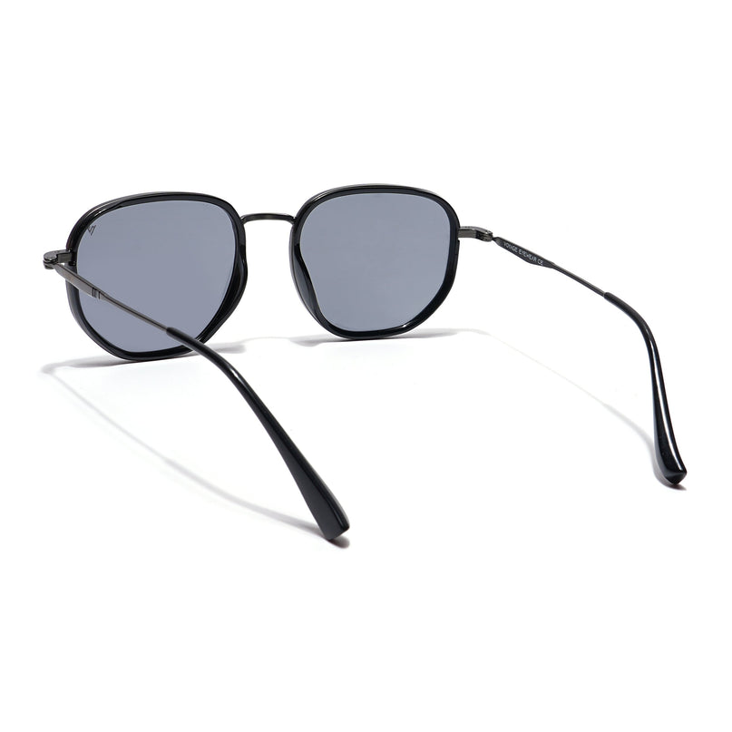 Voyage Select Square Polarized Sunglasses (Grey Lens | Black & Grey Frame - SLPMG5938)