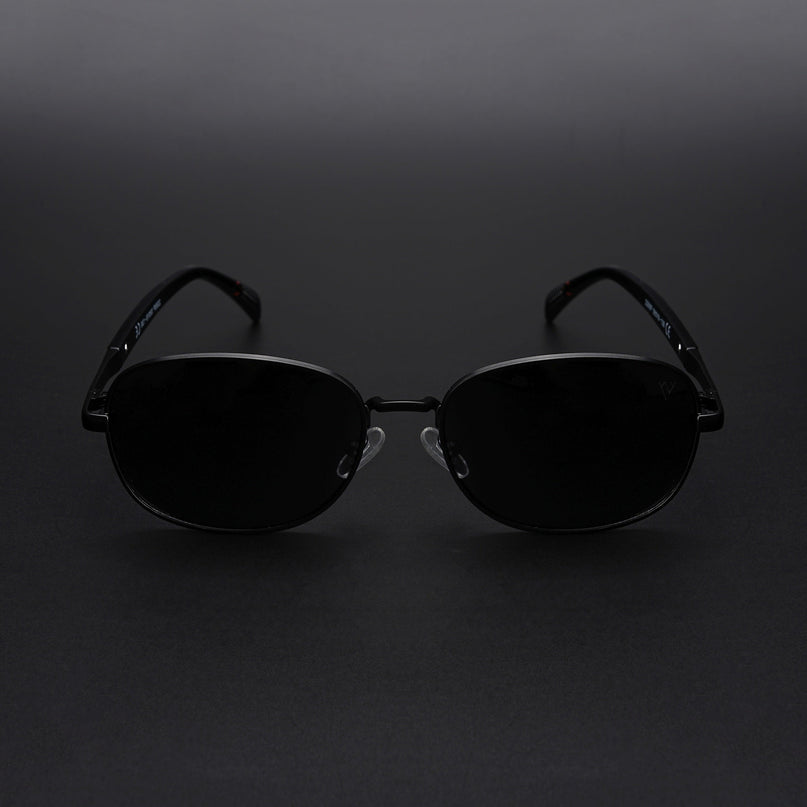 Dash | Black Unisex Polarized Sunglasses | Black Lens - PMG5847