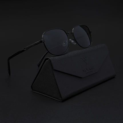 Dash | Black Unisex Polarized Sunglasses | Black Lens - PMG5847