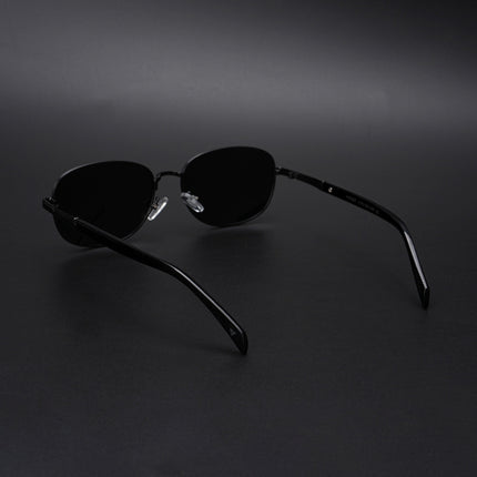 Dash | Black Unisex Polarized Sunglasses | Black Lens - PMG5847