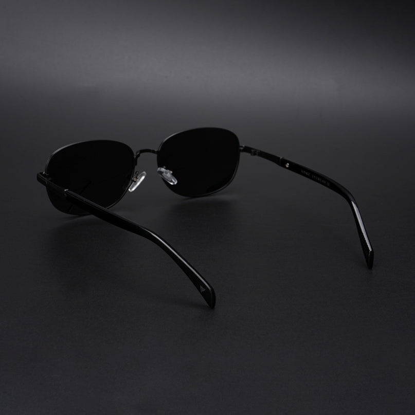 Dash | Black Unisex Polarized Sunglasses | Black Lens - PMG5847