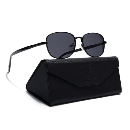 Dash | Black Unisex Polarized Sunglasses | Black Lens - PMG5847
