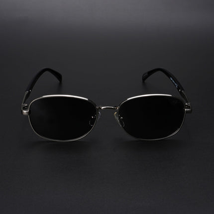 Dash | Silver Unisex Polarized Sunglasses | Black Lens - PMG5848