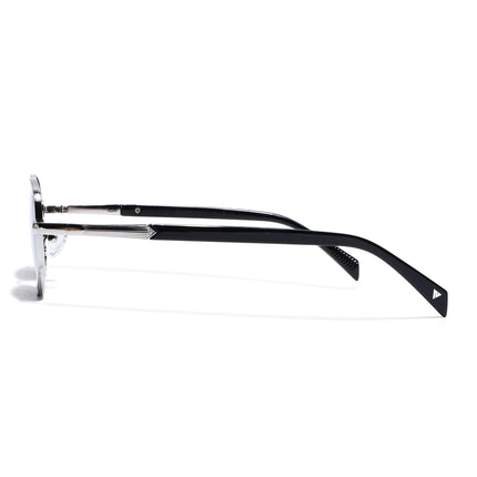 Dash | Silver Unisex Polarized Sunglasses | Black Lens - PMG5848
