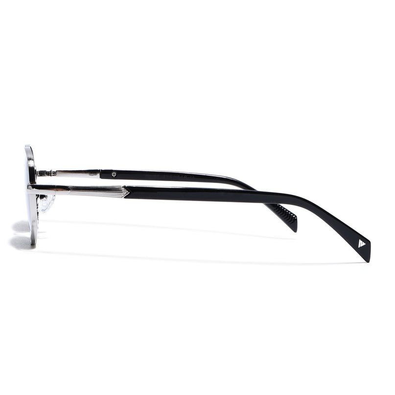 Dash | Silver Unisex Polarized Sunglasses | Black Lens - PMG5848