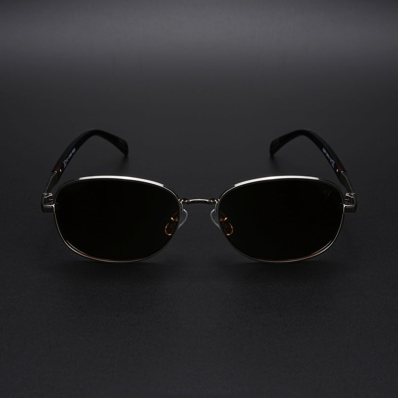 Dash | Silver Unisex Polarized Sunglasses | Brown Lens - PMG5849