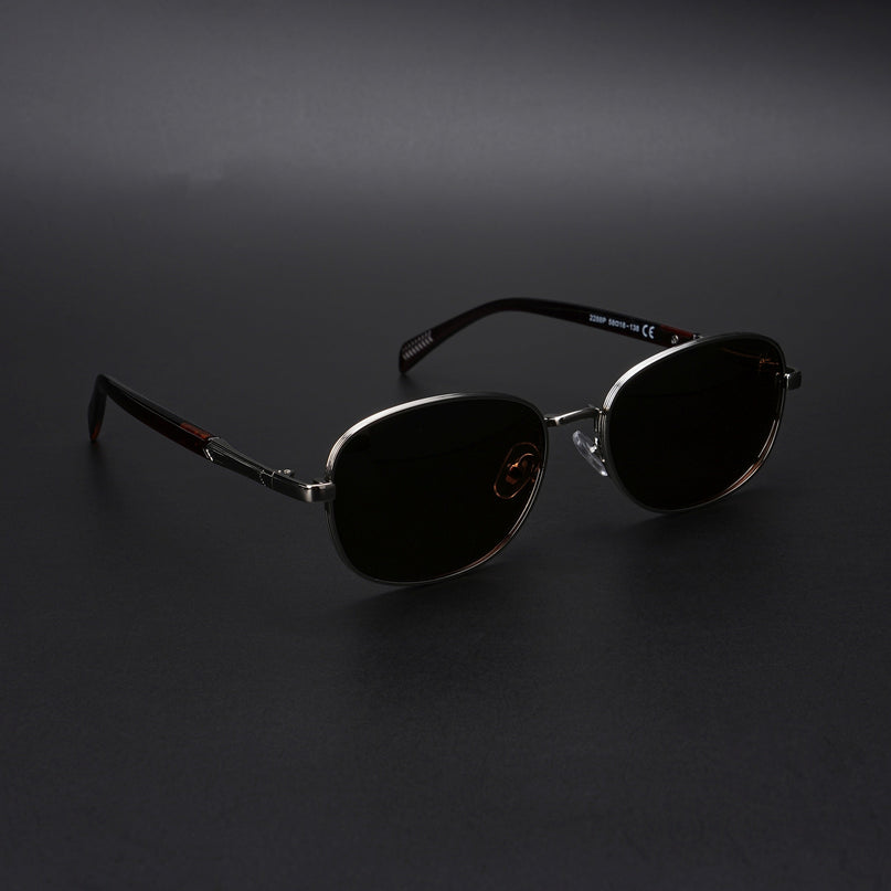 Dash | Silver Unisex Polarized Sunglasses | Brown Lens - PMG5849