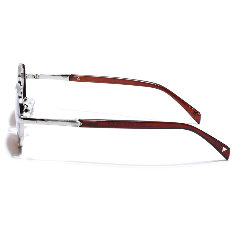 Dash | Silver Unisex Polarized Sunglasses | Brown Lens - PMG5849