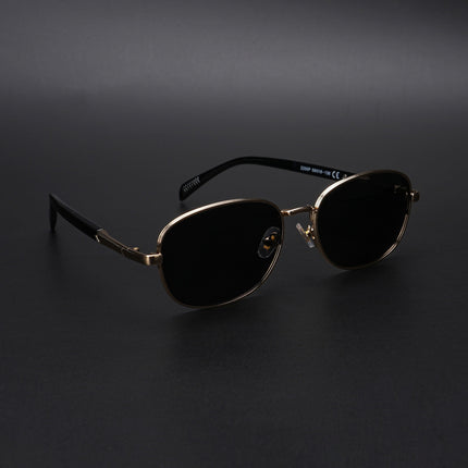Dash | Gold Unisex Polarized Sunglasses | Black Lens - PMG5850