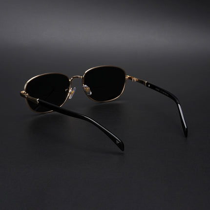 Dash | Gold Unisex Polarized Sunglasses | Black Lens - PMG5850