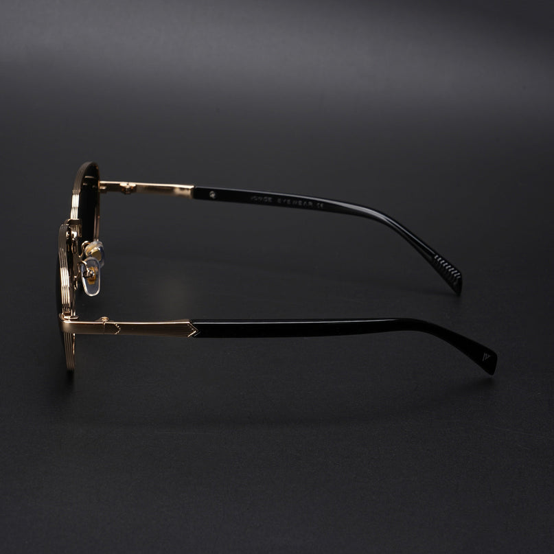 Dash | Gold Unisex Polarized Sunglasses | Black Lens - PMG5850