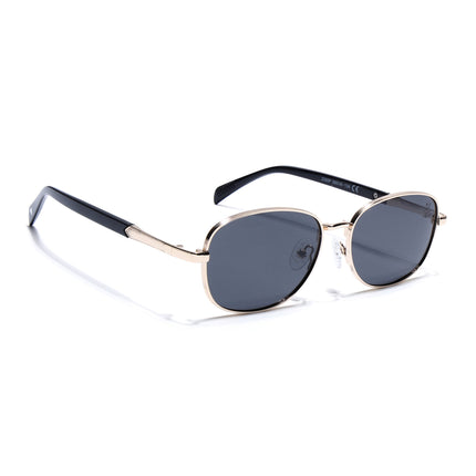 Dash | Gold Unisex Polarized Sunglasses | Black Lens - PMG5850