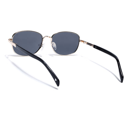 Dash | Gold Unisex Polarized Sunglasses | Black Lens - PMG5850