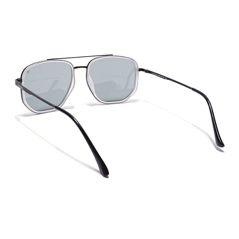 Voyage Select Square Polarized Sunglasses (Grey Lens | Grey & Black Frame - SLPMG5966)