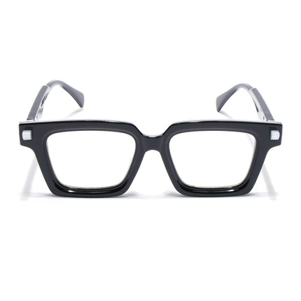 Voyage Goat Shine Black Square Eyeglasses for Men & Women - MG4877-C1