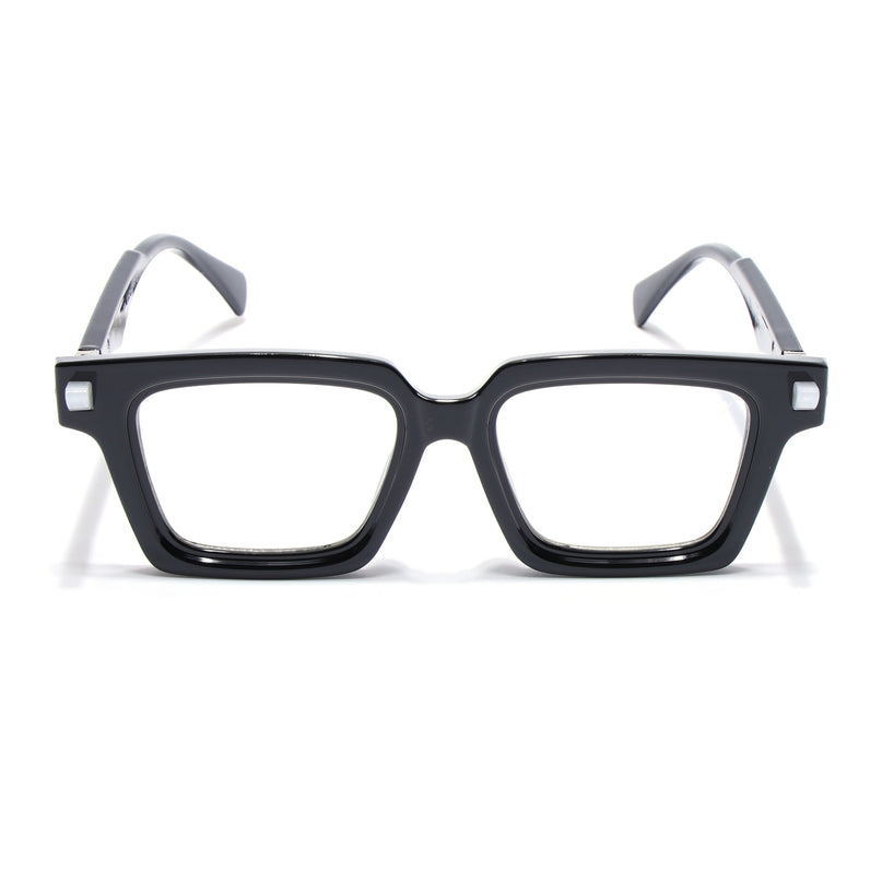 Voyage Goat Shine Black Square Eyeglasses for Men & Women - MG4877-C1