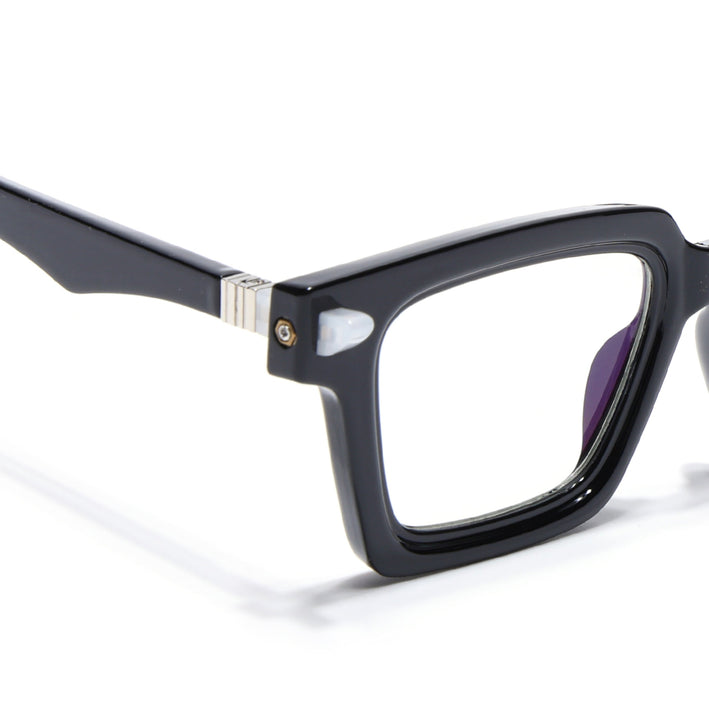 Voyage Goat Shine Black Square Eyeglasses for Men & Women - MG4877-C1