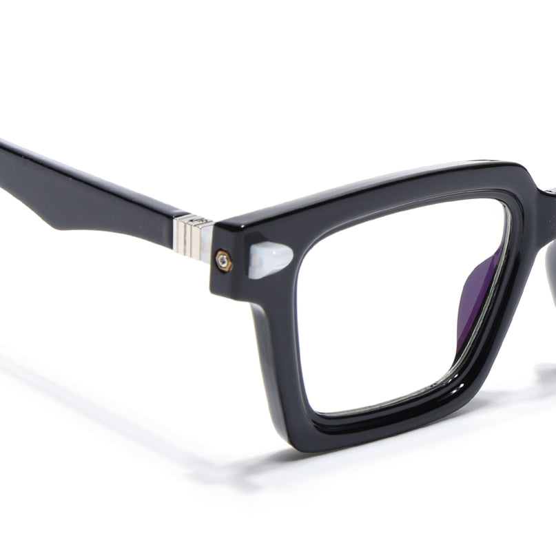 Voyage Goat Shine Black Square Eyeglasses for Men & Women - MG4877-C1