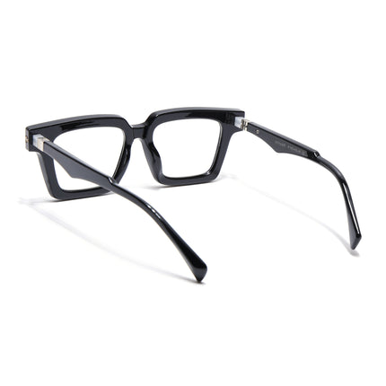 Voyage Goat Shine Black Square Eyeglasses for Men & Women - MG4877-C1