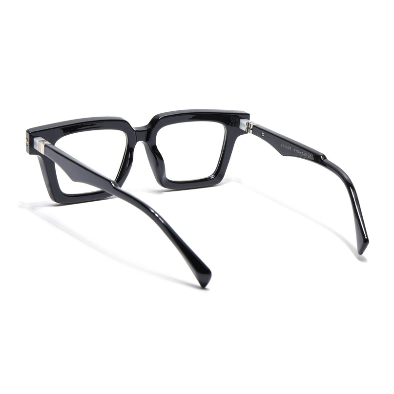 Voyage Goat Shine Black Square Eyeglasses for Men & Women - MG4877-C1
