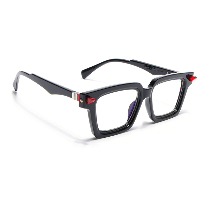 Voyage Goat Shine Black Square Eyeglasses for Men & Women - MG4878-C2