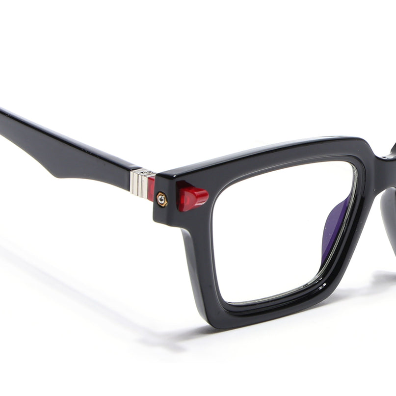 Voyage Goat Shine Black Square Eyeglasses for Men & Women - MG4878-C2