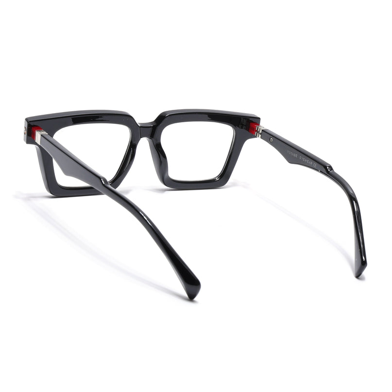 Voyage Goat Shine Black Square Eyeglasses for Men & Women - MG4878-C2