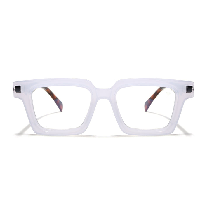 Voyage Goat Matt Transparent Square Eyeglasses for Men & Women - MG4879-C3