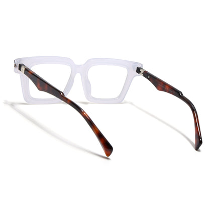 Voyage Goat Matt Transparent Square Eyeglasses for Men & Women - MG4879-C3