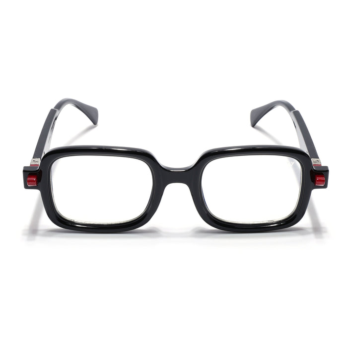 Voyage Goat Shine Black Square Eyeglasses for Men & Women - MG4882-C2
