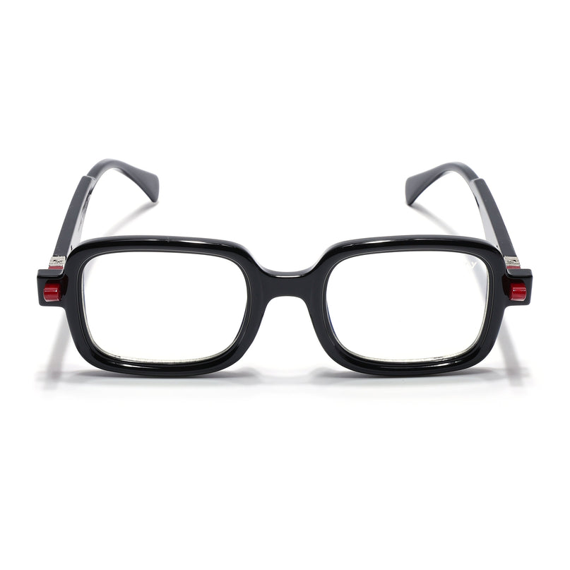 Voyage Goat Shine Black Square Eyeglasses for Men & Women - MG4882-C2
