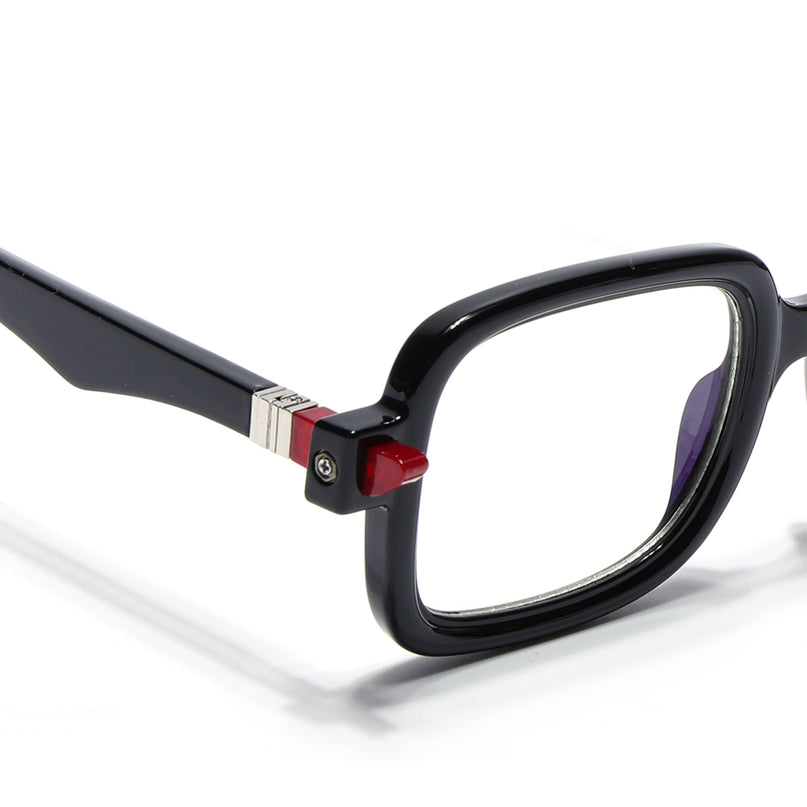 Voyage Goat Shine Black Square Eyeglasses for Men & Women - MG4882-C2