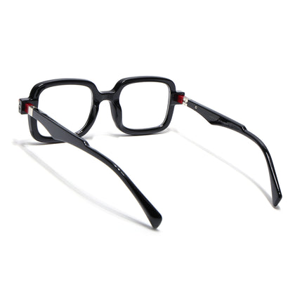 Voyage Goat Shine Black Square Eyeglasses for Men & Women - MG4882-C2