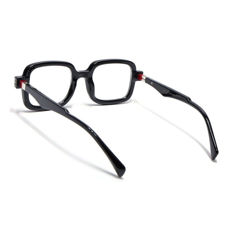 Voyage Goat Shine Black Square Eyeglasses for Men & Women - MG4882-C2