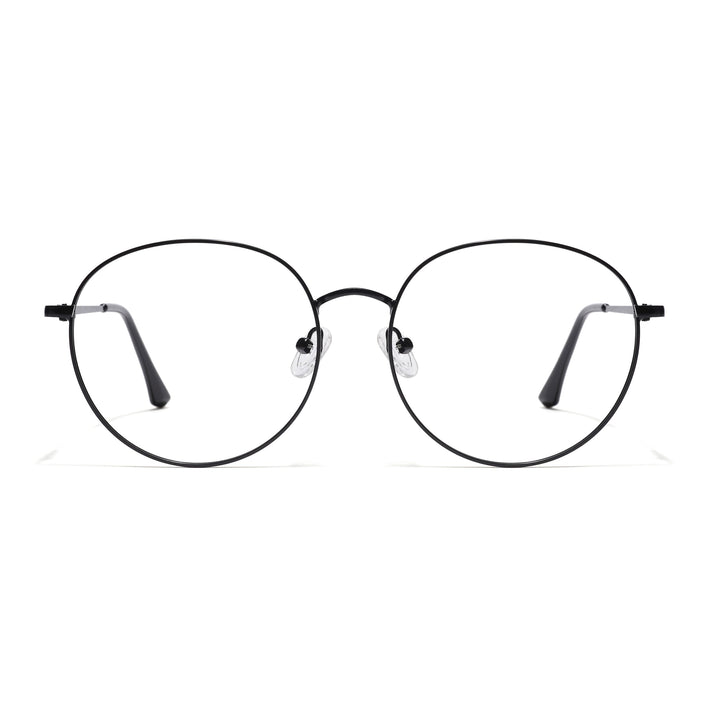 Goeye Thin Black Round Eyeglasses for Men & Women - GE1790-C1