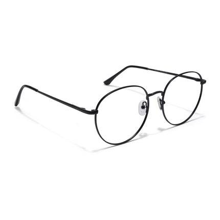 Goeye Thin Black Round Eyeglasses for Men & Women - GE1790-C1