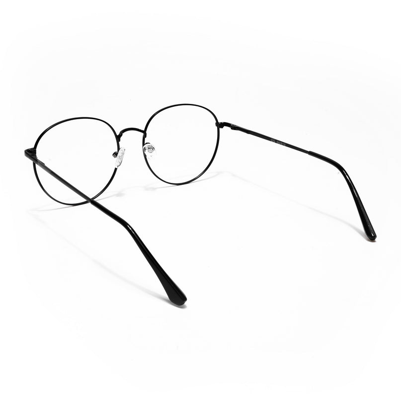 Goeye Thin Black Round Eyeglasses for Men & Women - GE1790-C1