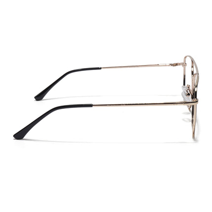 Goeye Thin Golden Round Eyeglasses for Men & Women - GE1793-C4
