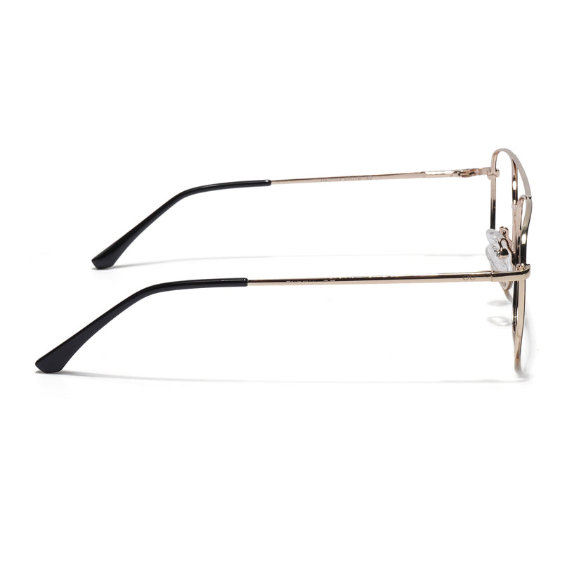 Goeye Thin Golden Round Eyeglasses for Men & Women - GE1793-C4