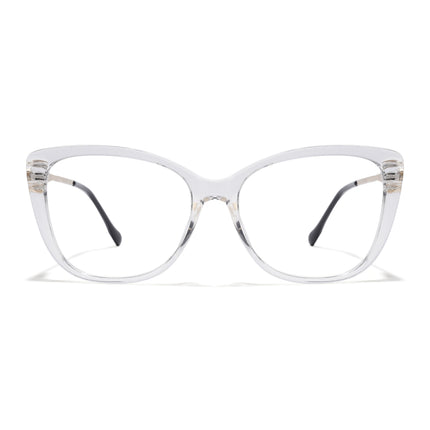 Voyage Glam Transparent Cateye Eyeglasses for Women - MG5612-C2