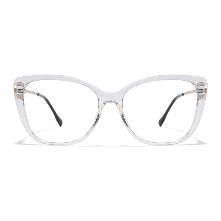 Voyage Glam Transparent Cateye Eyeglasses for Women - MG5612-C2