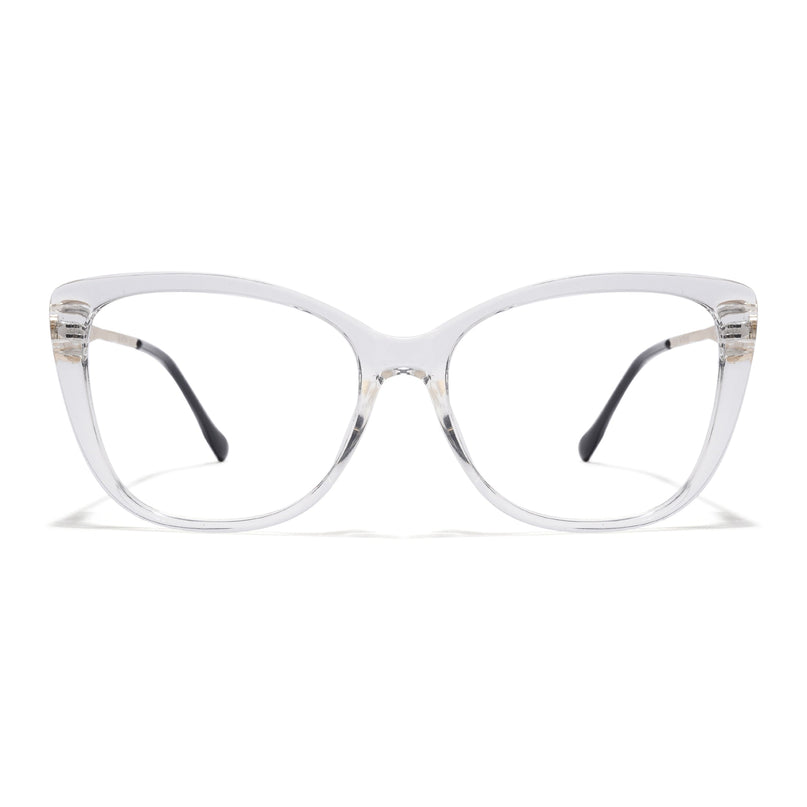 Voyage Glam Transparent Cateye Eyeglasses for Women - MG5612-C2