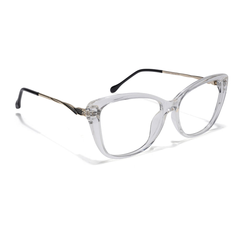 Voyage Glam Transparent Cateye Eyeglasses for Women - MG5612-C2