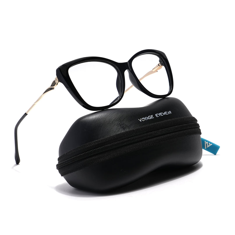 Voyage Glam Black Cateye Eyeglasses for Women - MG5611-C1