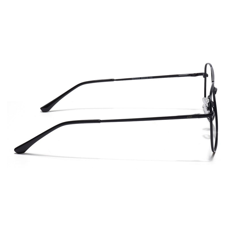 Goeye Thin Black Aviator Eyeglasses for Men & Women - GE1795-C1