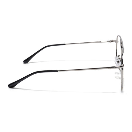 Goeye Thin Silver Aviator Eyeglasses for Men & Women - GE1796-C2