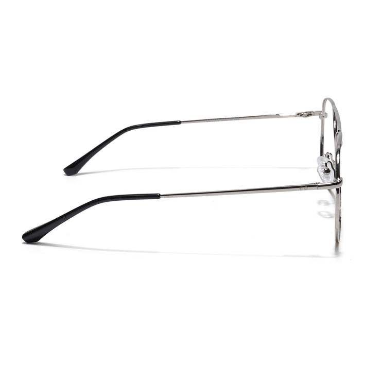 Goeye Thin Silver Aviator Eyeglasses for Men & Women - GE1796-C2