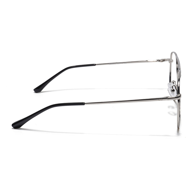 Goeye Thin Silver Aviator Eyeglasses for Men & Women - GE1796-C2