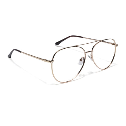 Goeye Thin Golden Aviator Eyeglasses for Men & Women - GE1798-C4